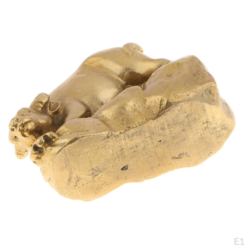 Messing Glück Chinesische Tierkreiszeichen Sammelstatuen Figuren für dekorative kreative Geschenke