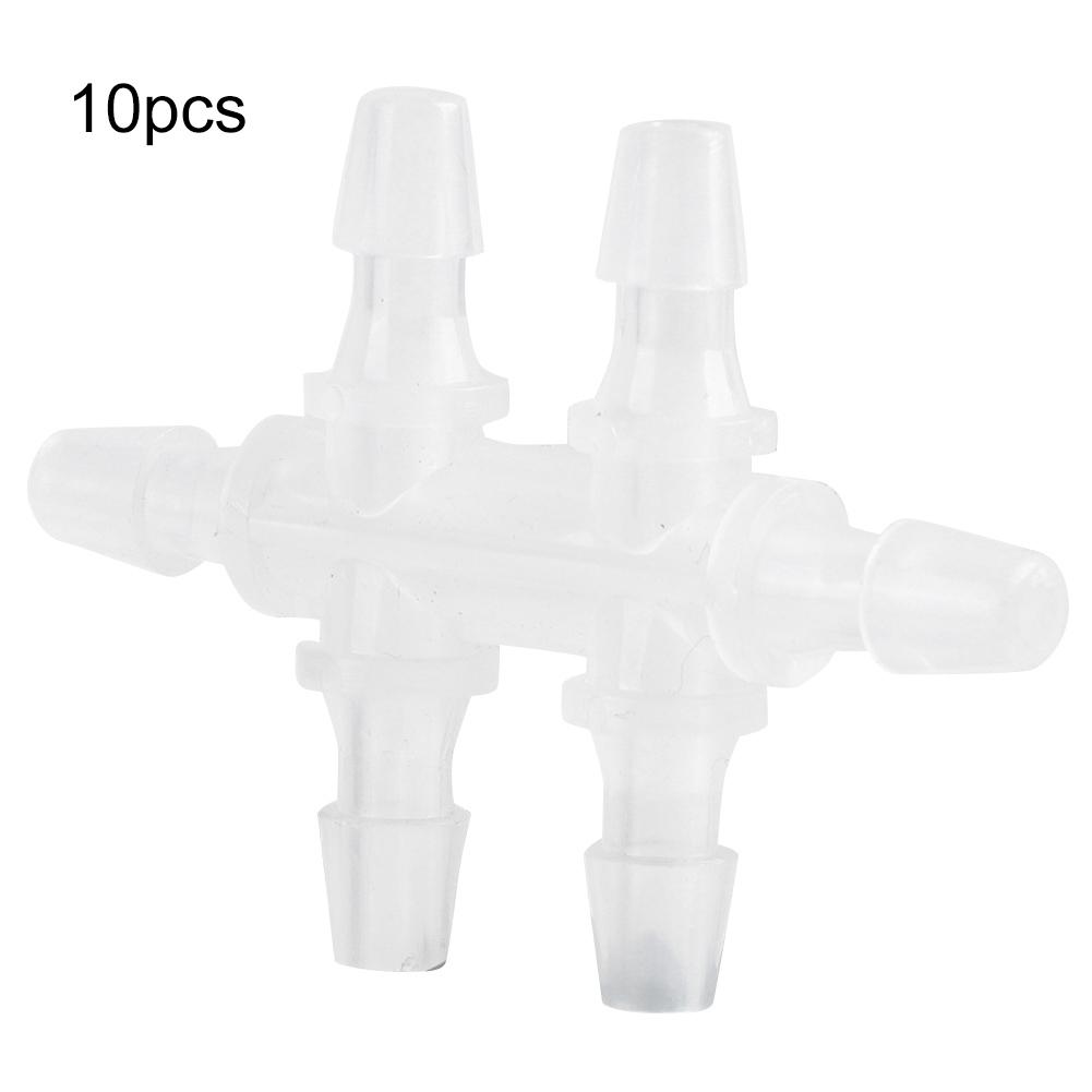 10PCS 6 Way Aquarium Water Pipe Adapter Fish Tank Joint Tube Hose Fittings Connector4.8MM