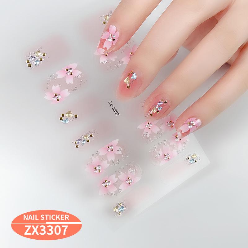 

Наклейки для гель-лака ZX 3D: Простой в использовании, безопасный и полезный для здоровья клей для создания имитации алмаза для потрясающего нейл-арта.