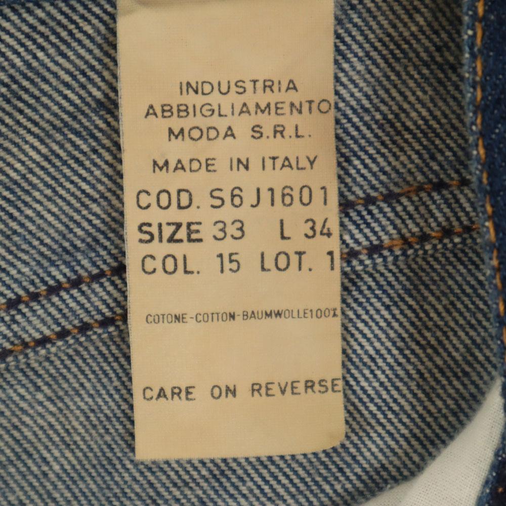 ARMANI JEANS 90s Made in Italy Old Tapered denim pants W33 Indigo blue Men's Used