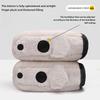 Motorcycle Handlebars Heavy-Duty PU Leather Thick Warm Grip with Buckle Strap Closure