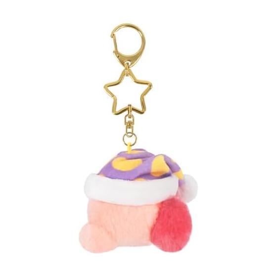 [Sanei Boeki] Plush Kirby Star Mini Mofu Mascot Keychain Sleep