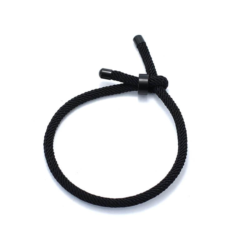 New Minimalist Lucky Red Thread Bracelet Unisex Stainless Steel Adjustable Cord Braclet Valentine Day Braslet Gift For Lovers