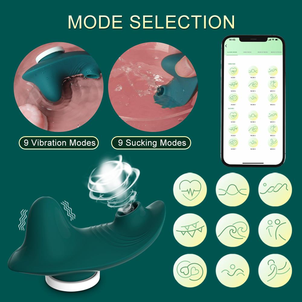 Wearable Bluetooth APP Sucking Vibrator Clit Sucker G Spot Clitoris Stimulator Female Remote Control Vibrating Panties For Women