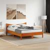 VidaXL Bed Frames, Double Bed with Slatted Base, Adult Bed, Bedroom Furniture, Modern, Wax Brown 120x190 Cm 844752