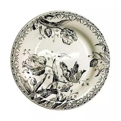GIEN Tulips Noires Dessert Plate / W22 X H2.2cm 380g 1701B4AB