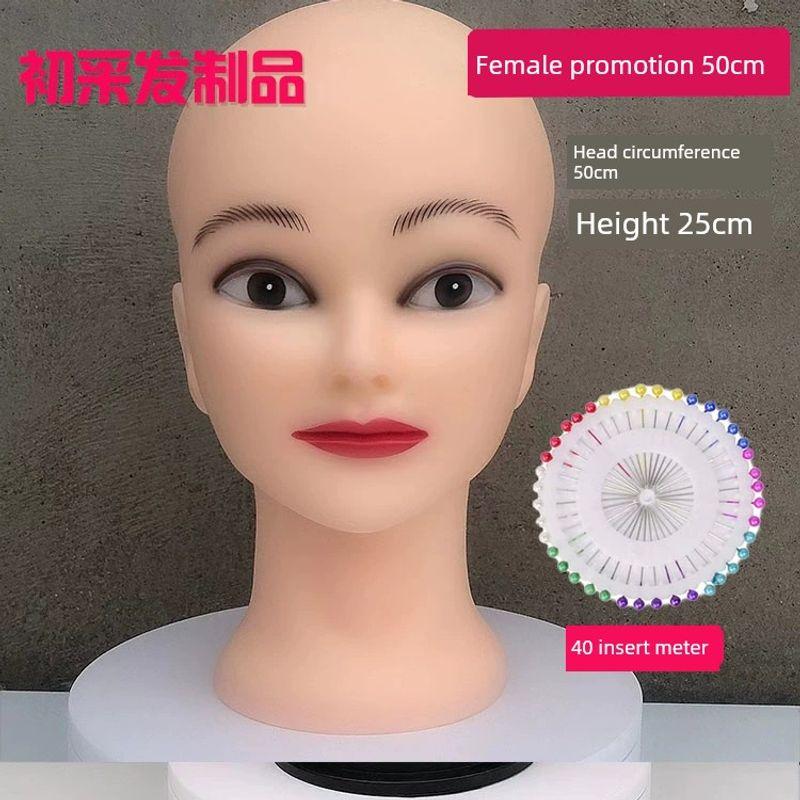 

Placed for Styling Trim Wig Mannequin Head Model Head Bracket Support Wig Base Mannequin Head Fashion Male Model Mannequin Head Special promotion female 50cm