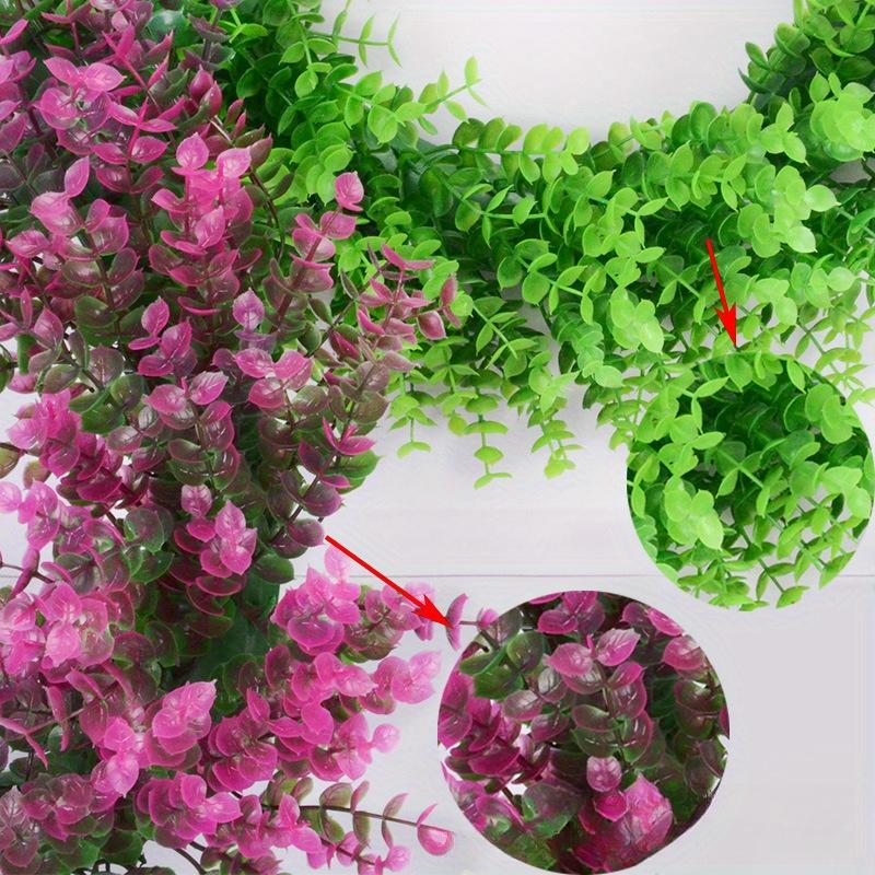 Living room home decoration artificial plant garland gardening door decoration wreath eucalyptus grass ring