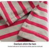 Women's Autumn Korean Style Striped Long Sleeve Lapel T-shirt - 95% Cotton, Button-Up, Slimming Fit