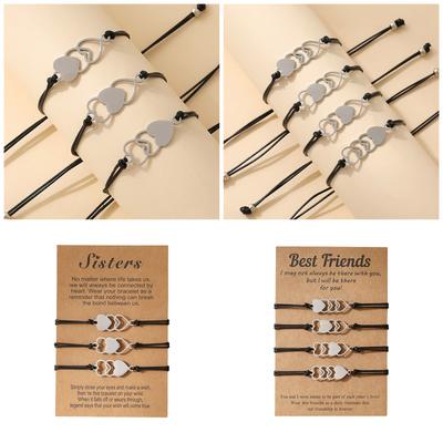 1 Set Handgemachtes Armband Verstellbares Seilarmband Freundschaftsarmbänder Baumwollfußkettchen Geeignet für Verschiedene Anlässe
