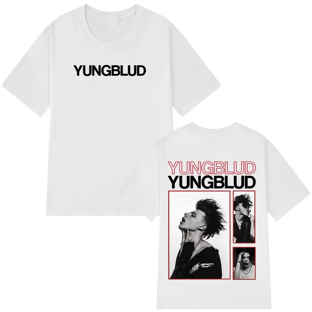 Singer Yungblud IDOLS Album Tour 2026 Vintage T Shirt Men Women Hip Hop Short Sleeve Tshirts Loose Casual Gothic Punk Tshirt