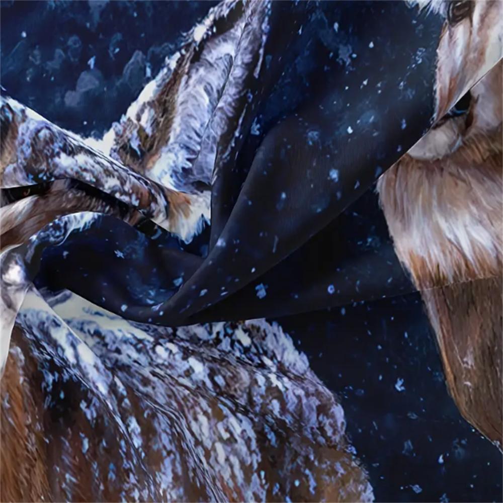 3pcs Deer Duvet Cover Set (1*Duvet Cover + 2*Pillowcases, Without Core), 3D Print Wild Animal Deer Duvet Cover With Pillowcase