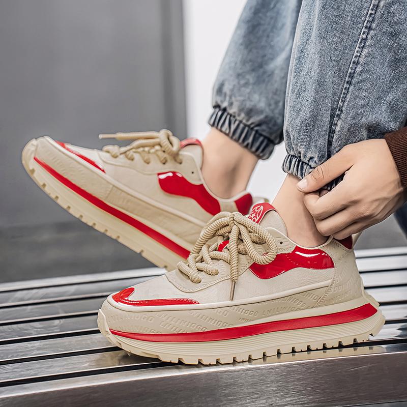 39-44 Men's Fashion Trend Thick Soled Height Increasing Sports and Leisure Shoes Forrest Gump Shoes Running Shoes