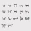 10 Stück Nail Art Charm Glänzende Nageldekoration Glitzer Nagel Maniküre Zubehör Bowknot Schmetterling Nail Art Dekorationen Teile