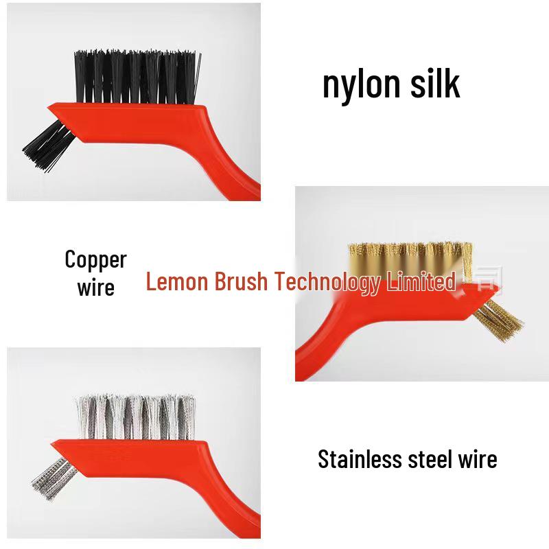 Stainless Steel Kitchen Brush Set - Three-Piece for Stove and Range Hood Cleaning