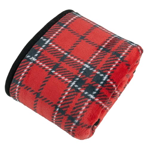 oruTa 3-Way Throw Blanket for Women and Men, Fluffy and Lightweight, Large, Milkmeyer Design, Cold Protection, 80 x 135 cm, Adjustable Buttons, Check