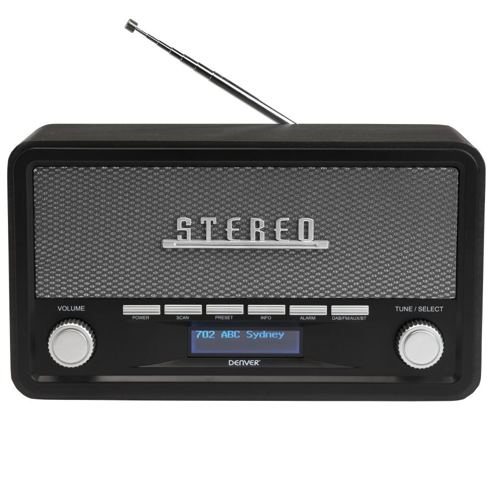 

Denver DAB-18DARKGREY - Retro radio dark gray, Denver чорний