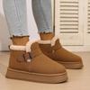Women Snow Boots Winter Fur Fluffy Cotton Shoes Fashion Suede Casual Ankle Boot Outdoor Non Slip Platform Boot Winter Lady Boots