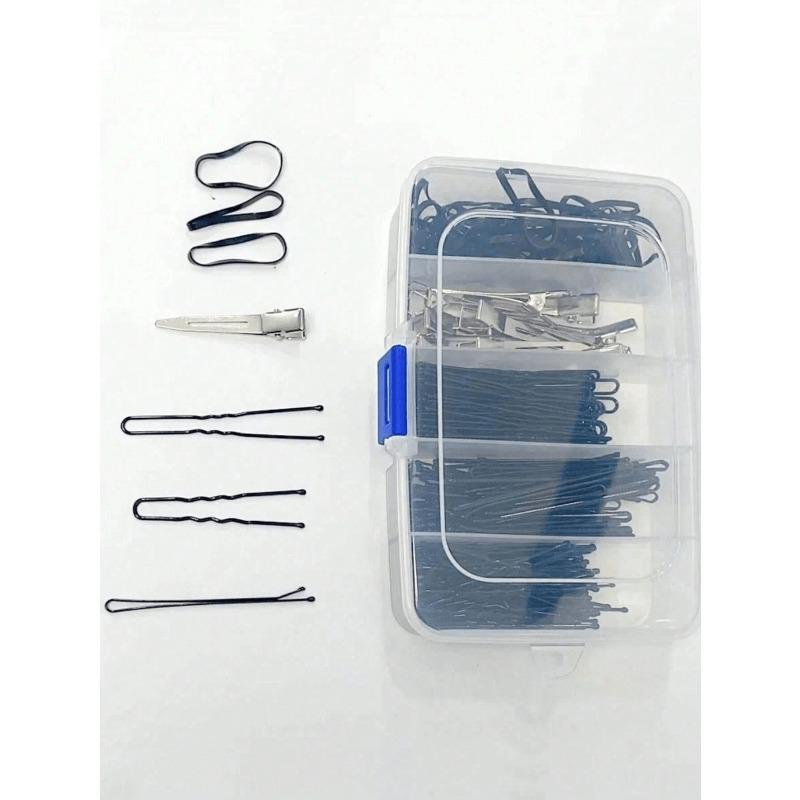 1pc Hair Clip Storage Case, 5 Compartments Box For Hairpins, Makeup Hair Tie, Bobby Pins And Other Hair Accessories