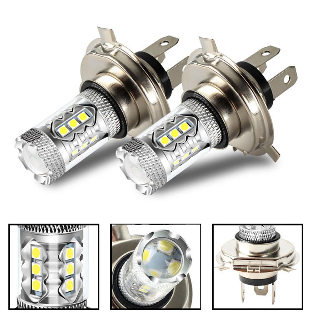 2Pcs H4 Led Bulb Car Headlight Motorcycle H4 Auto Fog Lamps 9003 HB2  Light 12v 80W 6500K Light Headlight Bulb Signal