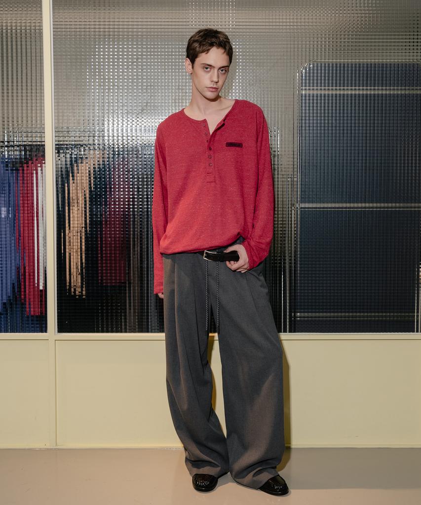 SSIN AND LEE Low Loop Banding Slacks Gray