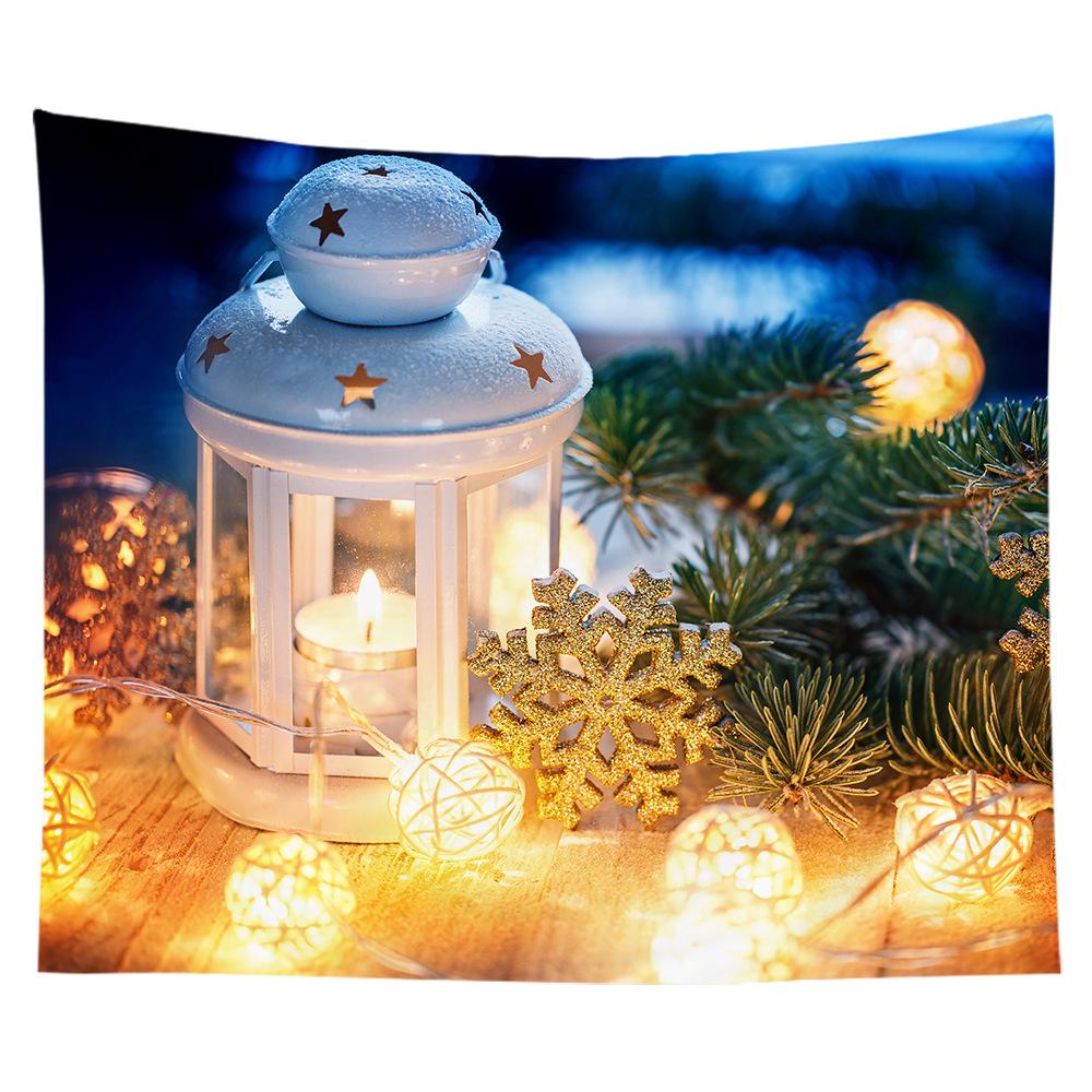 Christmas Tapestry Ice and Snow Cabin Scenery Cross-border Hanging Cloth Room Hanging Cloth Tapestry