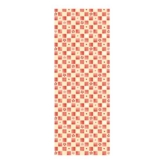 Hamamonyo Tenugui Towel - Fluffy Cherry Blossoms and Ichimatsu Pattern, Yokohama Traditional Kata-zome Dyeing, Nassen Printing, 100% Cotton, Approx.