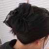 Sweet Bow Shark Clip French Style Women Hair Grab Fashion Chiffon Hair Claw  Lady