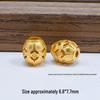 S925 Silver Ancient Gold Four-Leaf Clover Spacer Beads for DIY Jewelry: Bracelet & Necklace Craft Accessories.