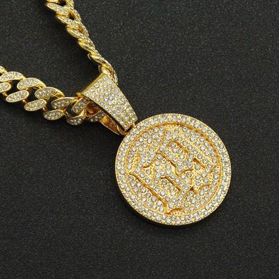 Diamond No. 69 Brand Pendant Men's Necklace Miami Gold Chain Charm Men's Jewelry Necklace