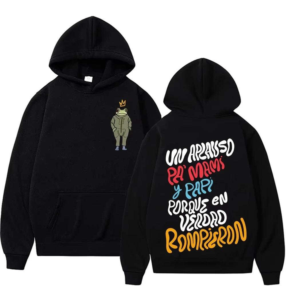 2026 Bad Bunny Debi Tirar Mas Fotos DTMF Printed Hoodie Men Women Harajuku Long Sleeve Y2k Hoodies High Quality Oversized Sweatshirts