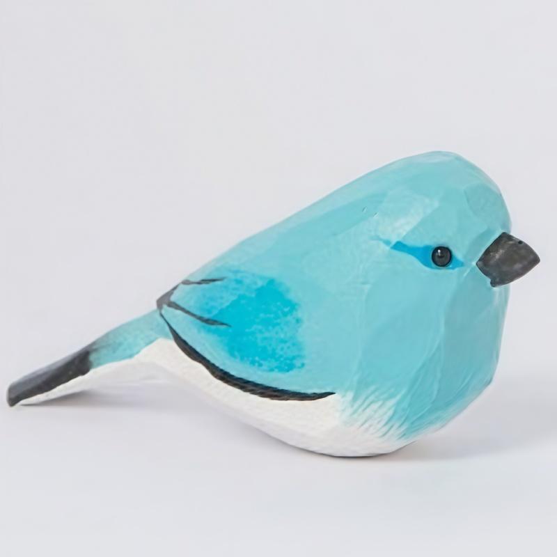 Hand Carved DIY Bird Ornaments, Wooden Crafts, Home and Office Desktop Ornaments, Small Animal Decorations