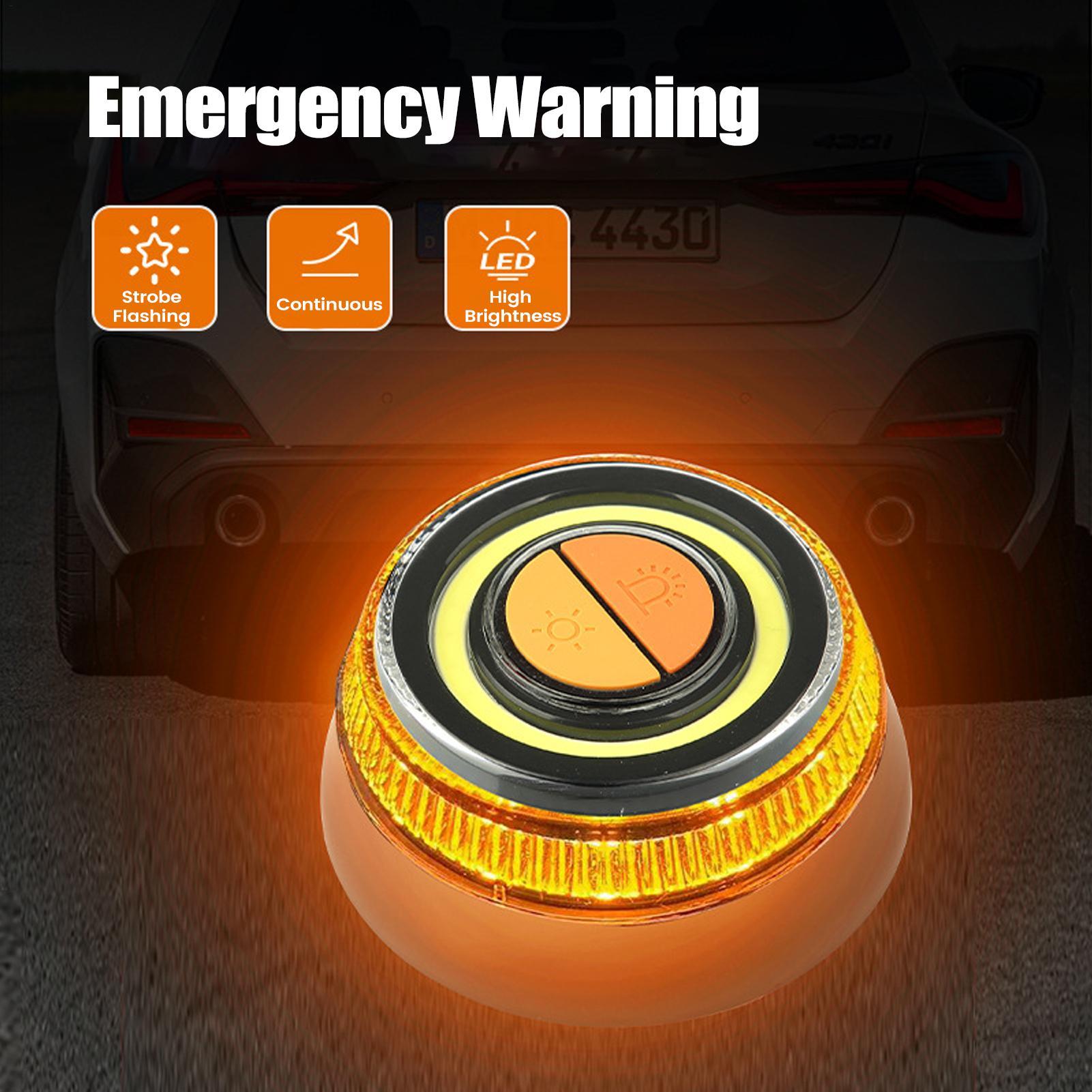 Аварийный световой сигнал для автомобиля 2 режима освещения Стробоскопы Предупреждающий световой сигнал для транспортного средства Световой сигнал для безопасного ночного вождения Мигающий световой сигнал China Mainland