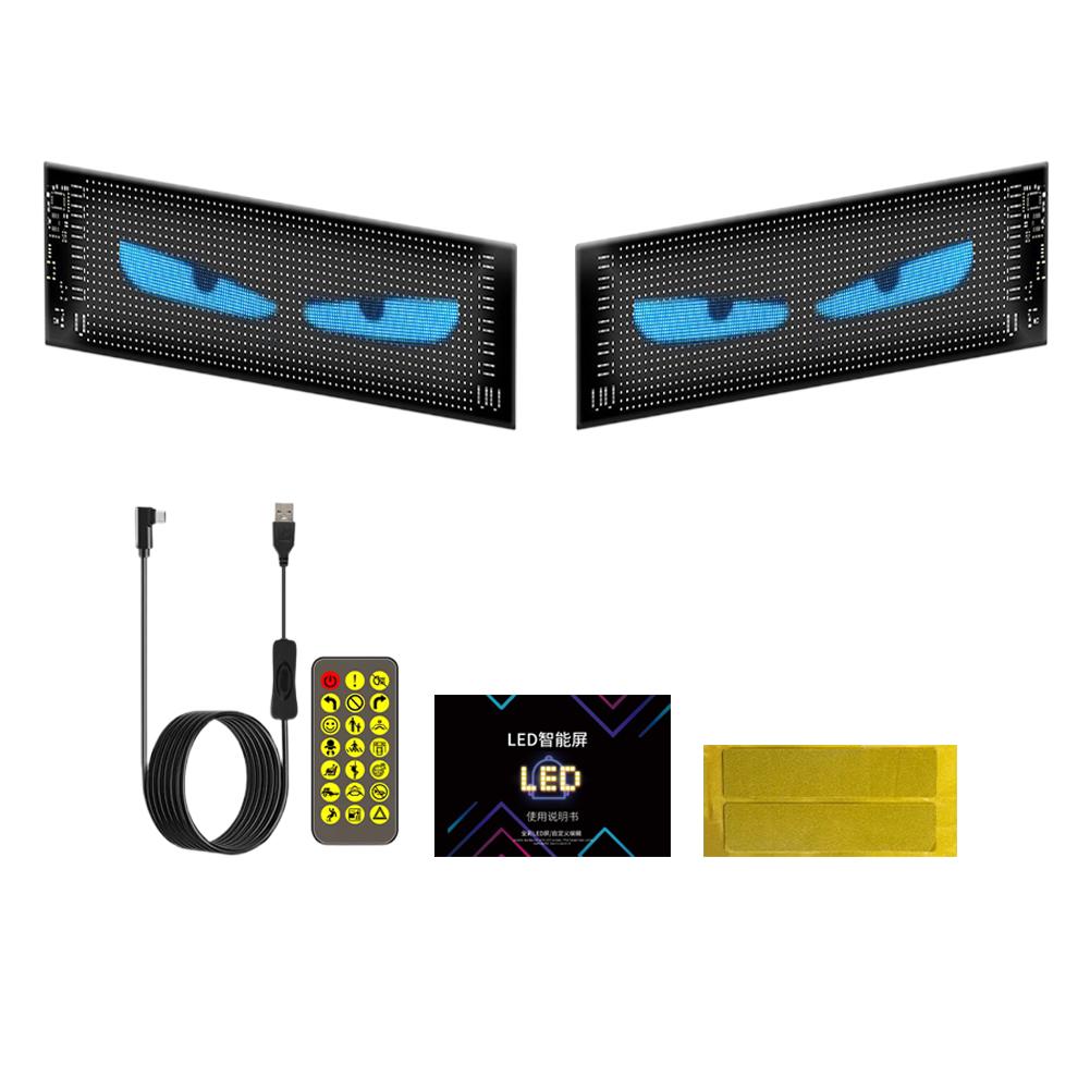Eye LED Sign Truck Scrolling Advertising remote Control Light Custom Text Pattern Animation Programmable Display for Truck Q0V4