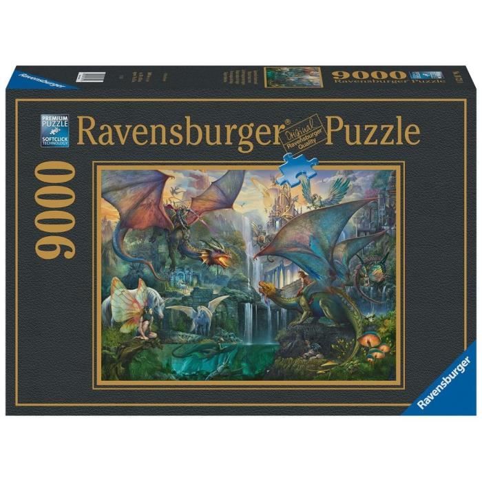 Puzzle 9000 pièces La forêt magique des dragons, Fantastique, Adulte, 16721, Ravensburger