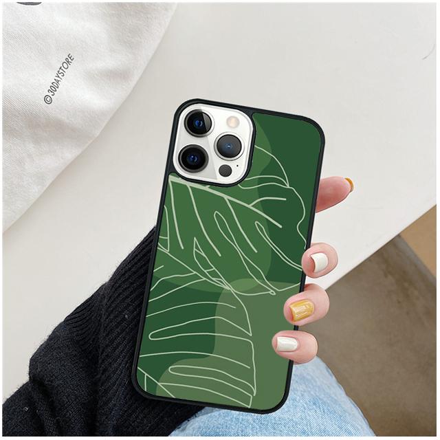 Monstera Leaves Palm Tree Flowers Phone Case Cover For iPhone 17 Air 15 16 Pro Max 14 13 12 11 Pro Max Plus