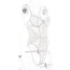 European & American Sexy Lace Suspender Bodysuit - Women's See-Through Lingerie