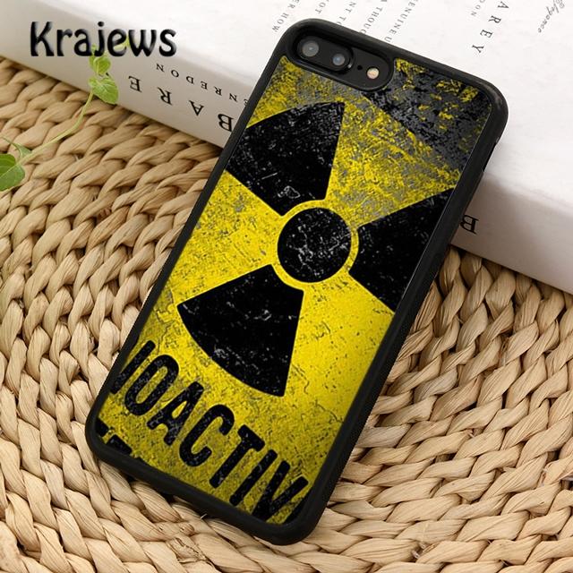 Radioactive warning sign Phone Case Cover For iPhone 16 15 14 plus XS XR 11 12 mini 13 pro max coque Shell Fundas