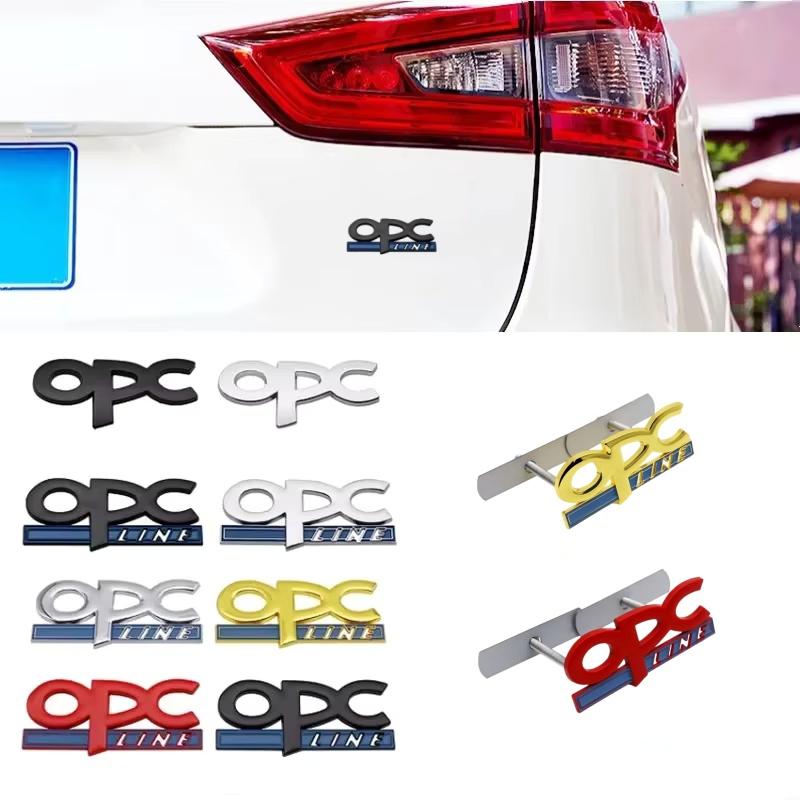 3D Metal OPC Line Car Rear Boot Trunk Emblem Badge Sticker Decal Accessories For I-nsignia C-orsa E A-stra H J D Z-afira V-ectra