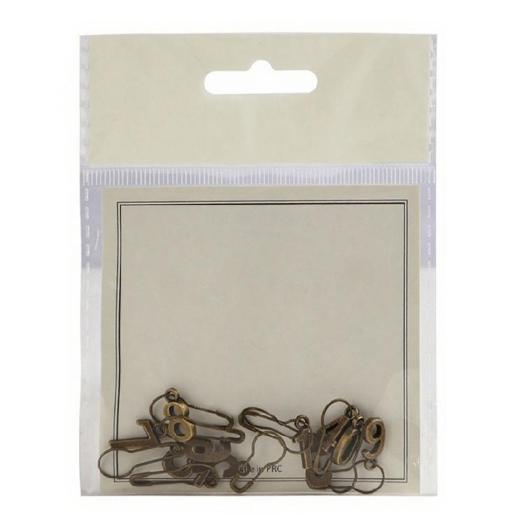 Numeric Metal Crochet Markers For Efficient Knitting Weave Counting