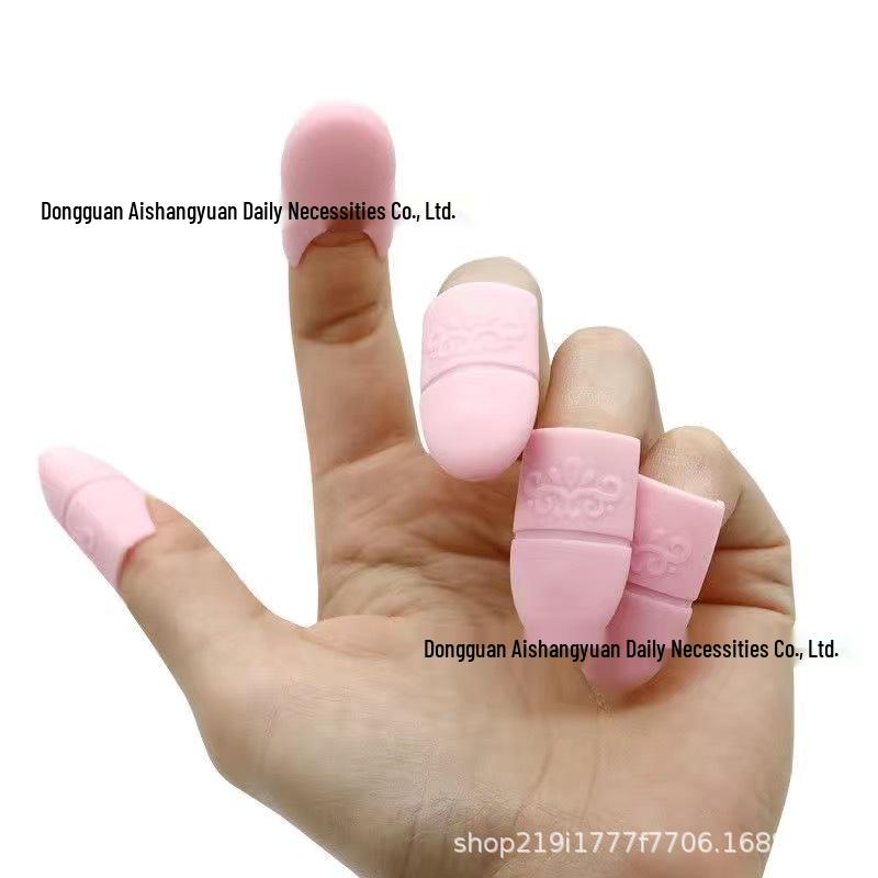 Silicone Nail Polish Remover Covers - Anti-Prick Nail Art Tool for Gel Polish Removal Nail Polish Remover Set