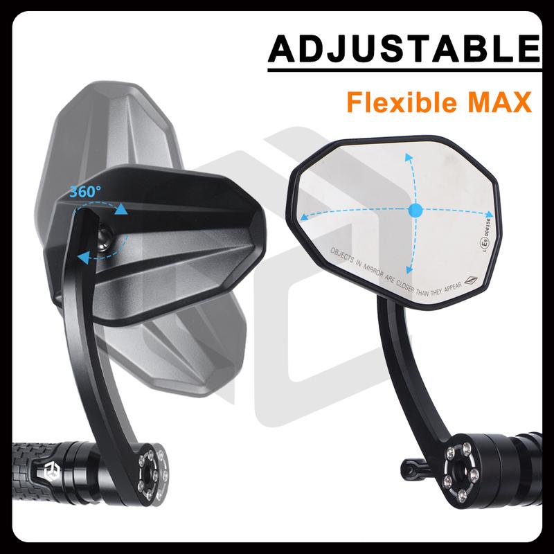 For Harley-Davidson Sportster S/ RH1250S / 1250S / Nightster 975 / RH 975 /CNC Motorcycle Bar End Rearview Mirror Aluminum Alloy