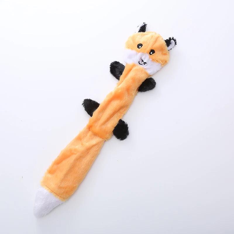 Pet Dog Toy Squirrel Raccoon Plush Interactive Bite Resistant Molar Skin Shell Pet Supplies Dog Toys for Small Large Dogs