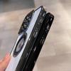 Luxury Plating Bumper Magsafe Magnetic Holder Phone Case For iPhone 15 14 13 12 Color Lens Stand Protector Cover On 14