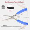 Tungsten Steel Long Nose Fishing Pliers: Line Cutter, Split Ring Opener & Hook Remover