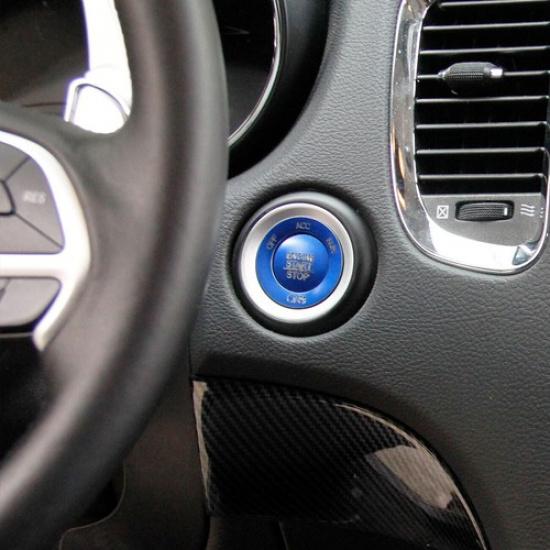 Aluminum Engine Start/Stop Push Button Patch Cover for Dodge Durango Charger