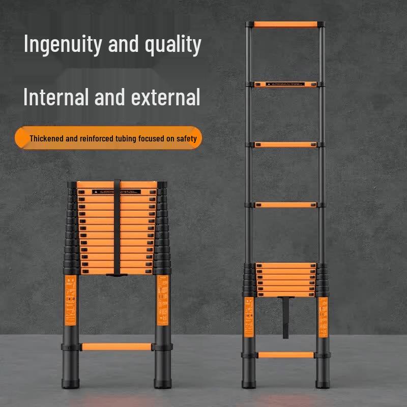 Manheng Thickened Carbon Steel Telescopic Ladder