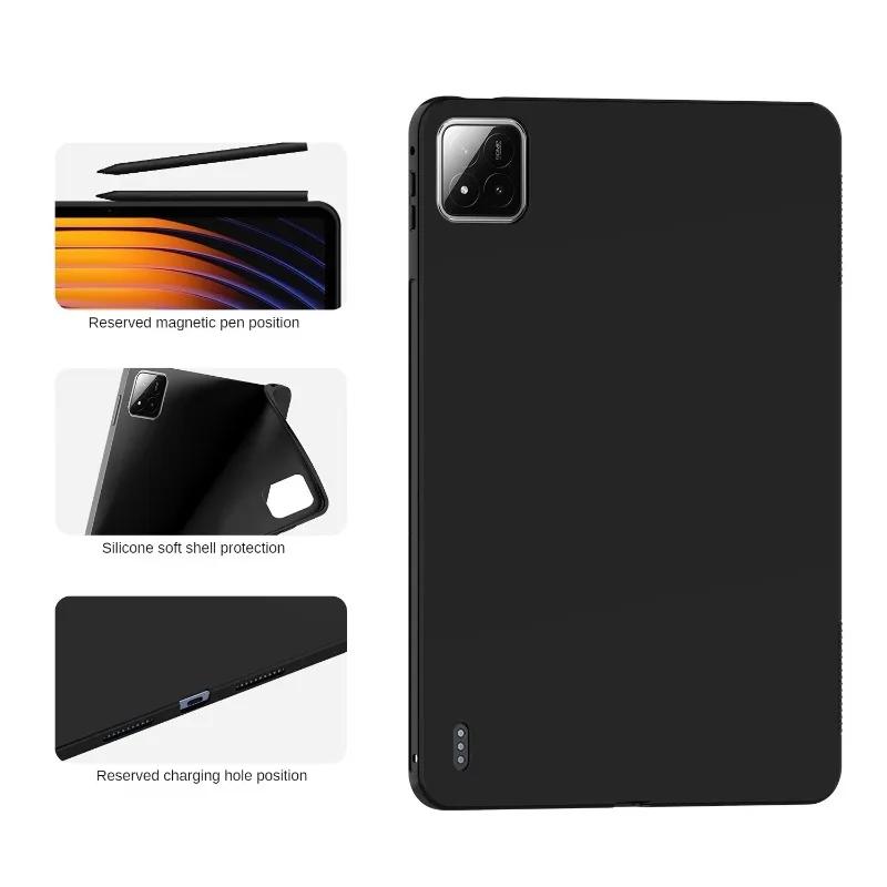 Leichte Hülle für Xiaomi Pad 7 7Pro 11,2 Zoll 2024 6 Pro 11" MIPad 6S Pro12,4" Hülle Schutzhülle Airbag Weiche TPU Silikonhülle