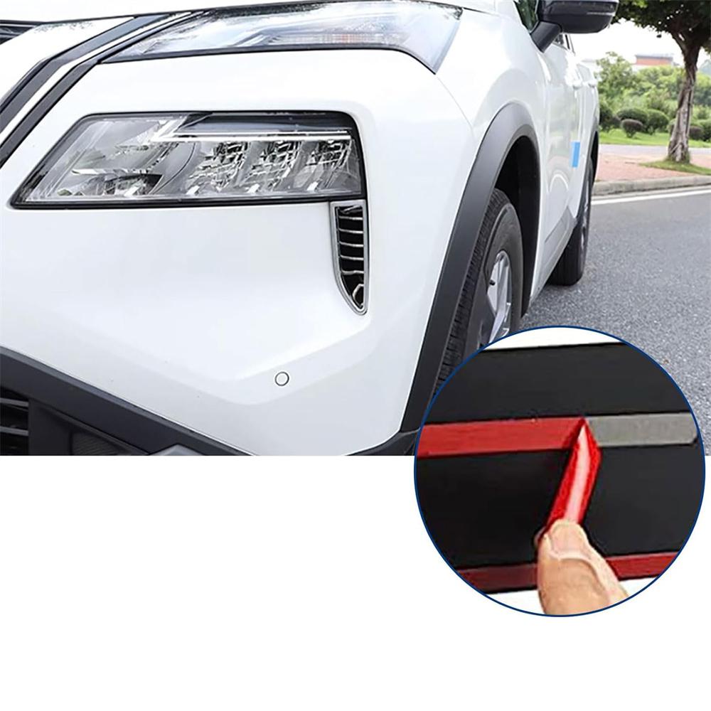 2x Chrome Headlight Front Bumper Covers For Nissan Rogue 2021-2023 Replacement