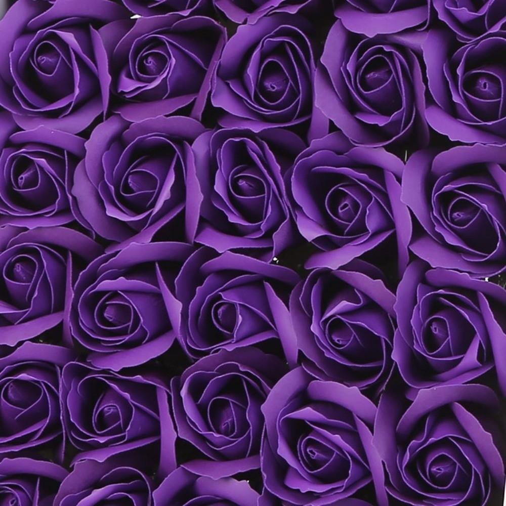 50Pcs Handmade Soap Rose Flower Three Layer Rose Wreath Making Artificial Rose Flowers Realistic Floral DIY Flower Head